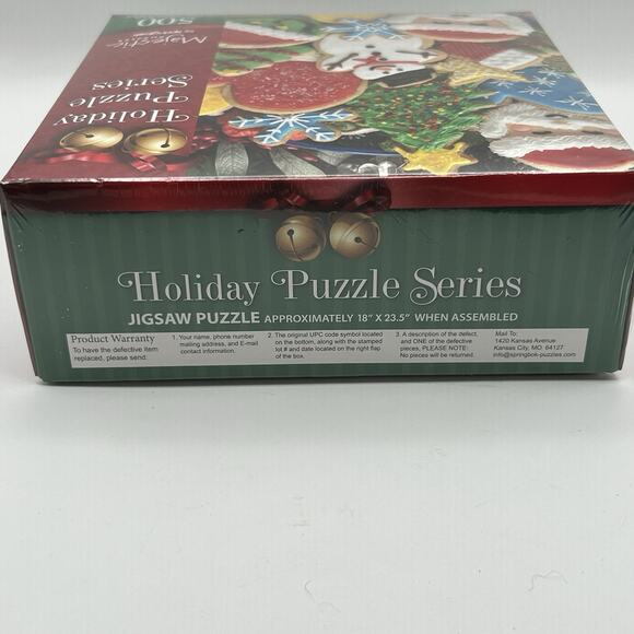 New Majestic by Springbok Holiday Puzzle Series Christmas Cookies 500 Piece - Picture 5 of 5